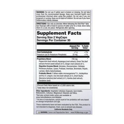 Natural Balance (Formerly known as Trimedica), Bloat-X Fluid Balance Formula, 60 vcaps