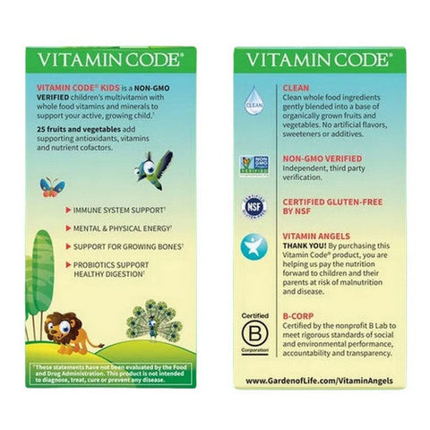 Garden of Life, Vitamin Code Kids Cherry Berry Chewables Bears, Kids, 30 Count Garden of Life