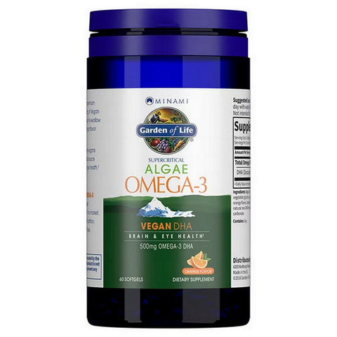 Minami Nutrition, Minami Nutrition VeganDHA Formula, Orange 60 softgel