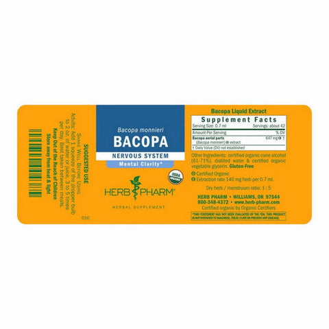 Herb Pharm, Bacopa, 4 Oz