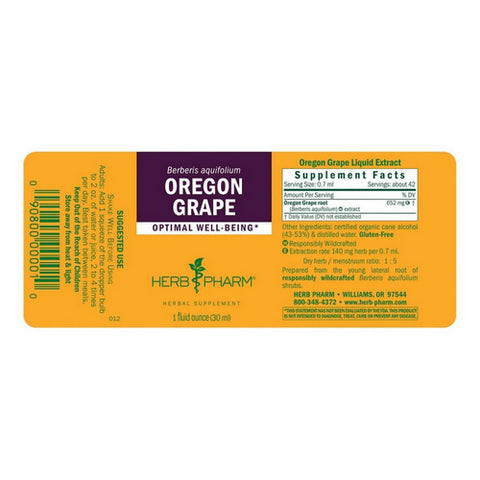 Herb Pharm, Oregon Grape, 1 oz