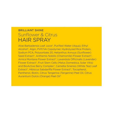Andalou Naturals, Hair Spray Brilliant Shine For Medium Hold Sunflower And Citrus, 8.2 Oz Andalou Naturals