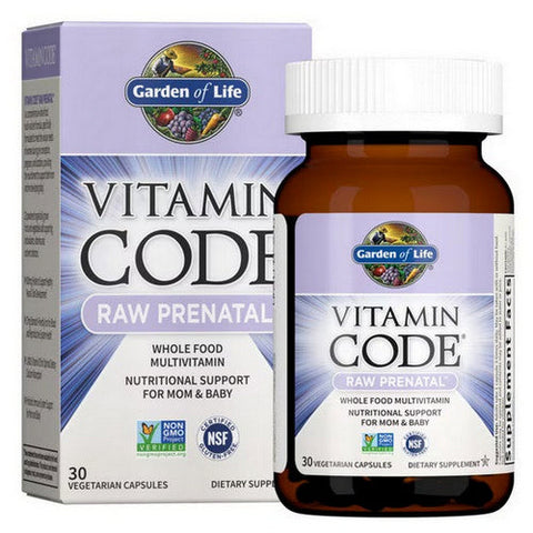Garden of Life, Vitamin Code Raw Prenatal, 30 caps Garden of Life