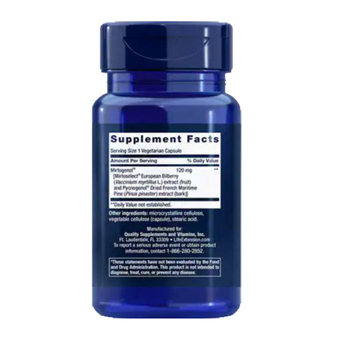 Life Extension, Eye Pressure Support with Mirtogenol, 30 vcaps