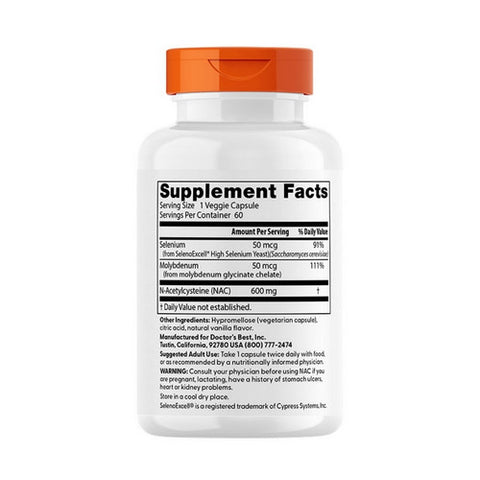 Doctors Best, NAC Detox Regulators, 60 Veggie Caps