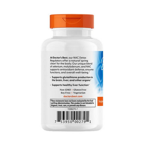 Doctors Best, NAC Detox Regulators, 60 Veggie Caps Doctors Best