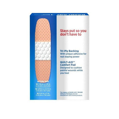 Band-Aid, Tru-Stay Sheer Adhesive Pads Large, Count of 10 Band-Aid