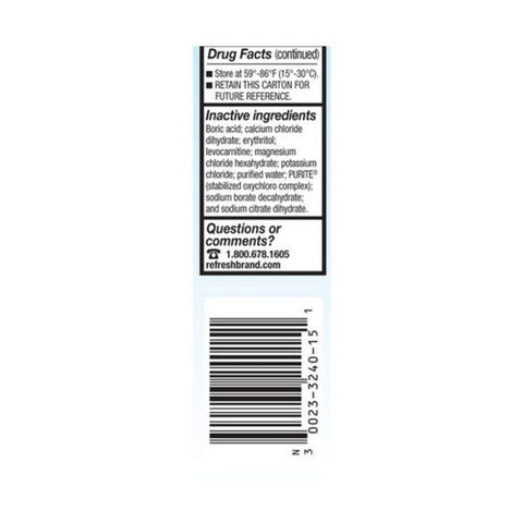 Refresh, Optive Lubricant Eye Drops, 0.5 Oz Refresh